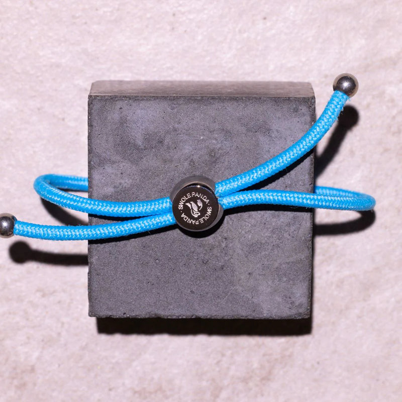 SWOLE PANDA SKY BLUE RECYCLED ROPE BRACELET