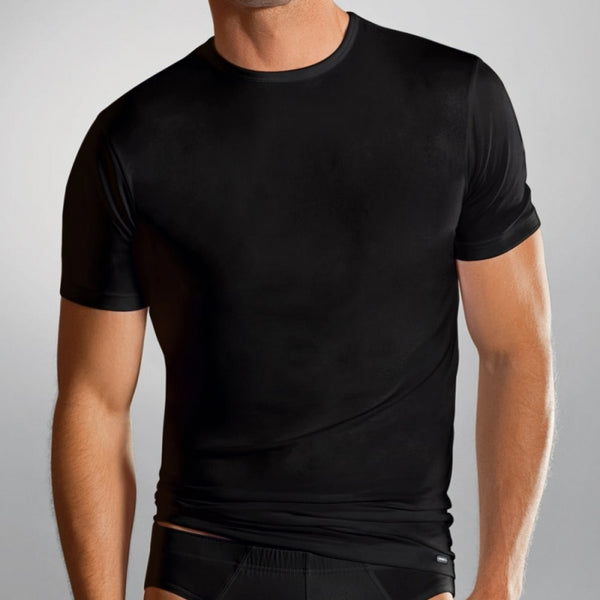 Jockey Fitted Black T- Shirt