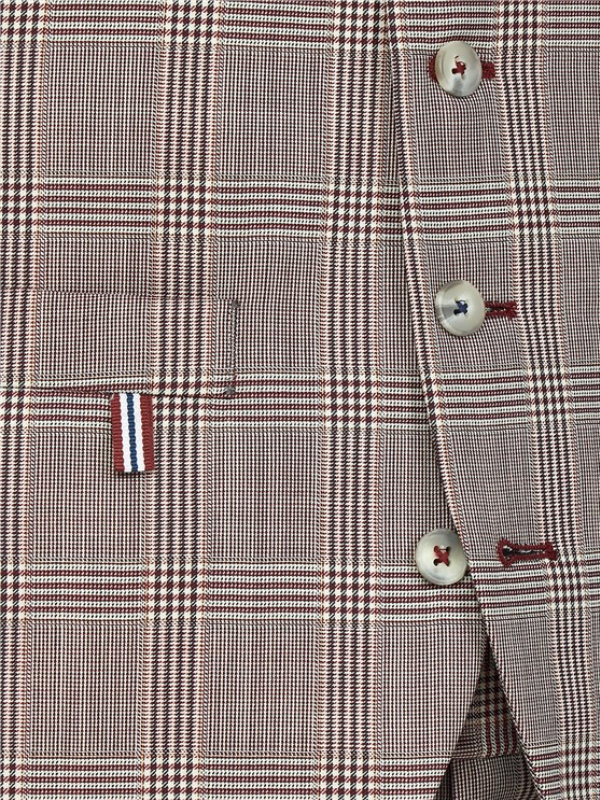 Gibson Red Check Waistcoat