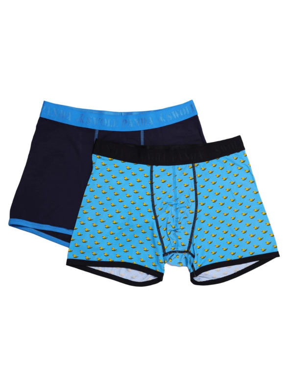 SWOLE PANDA 2 Pack NAVY & BLUE DUCK Boxer Shorts