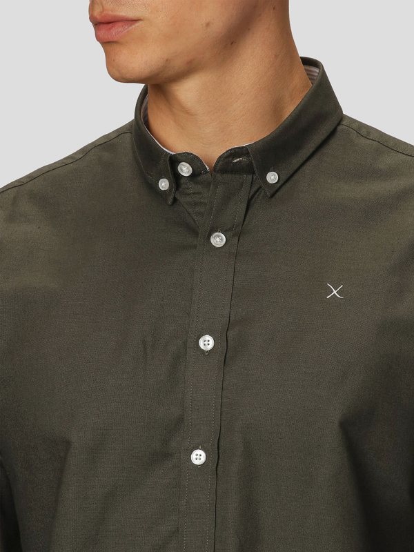 CLEAN CUT COPENHAGEN OLIVE OXFORD SHIRT