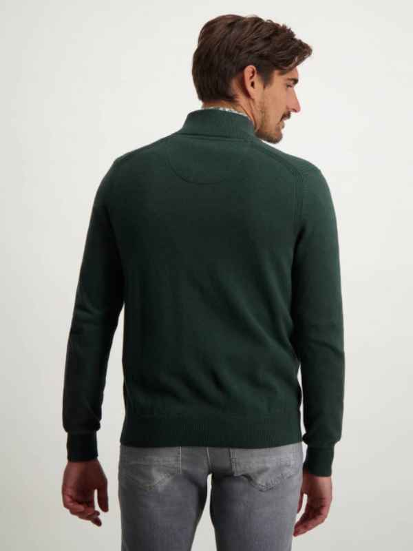 STATE OF ART DARK GREEN ORGANIC COTTON FULL ZIP