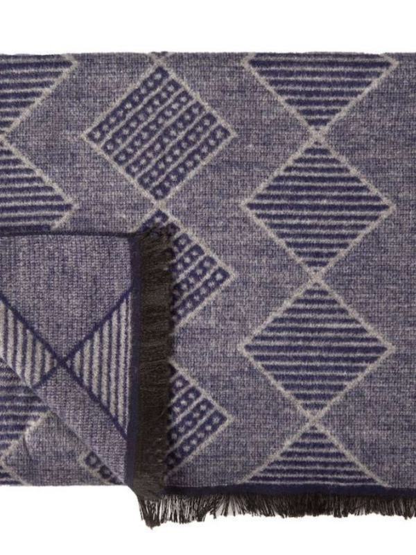 SWOLE PANDA Bamboo BLUE DIAMOND STRIPE Scarf