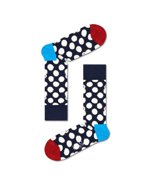 HAPPY SOCKS 1-Pack Big Dot Snowman Gift Box