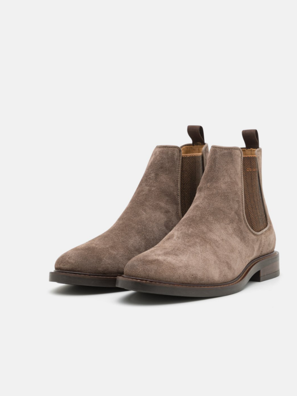 GANT Taupe Suede Leather Chelsea Boot