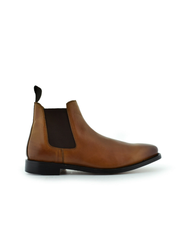 Paolo Vandini Tobacco Chelsea Leather Boots