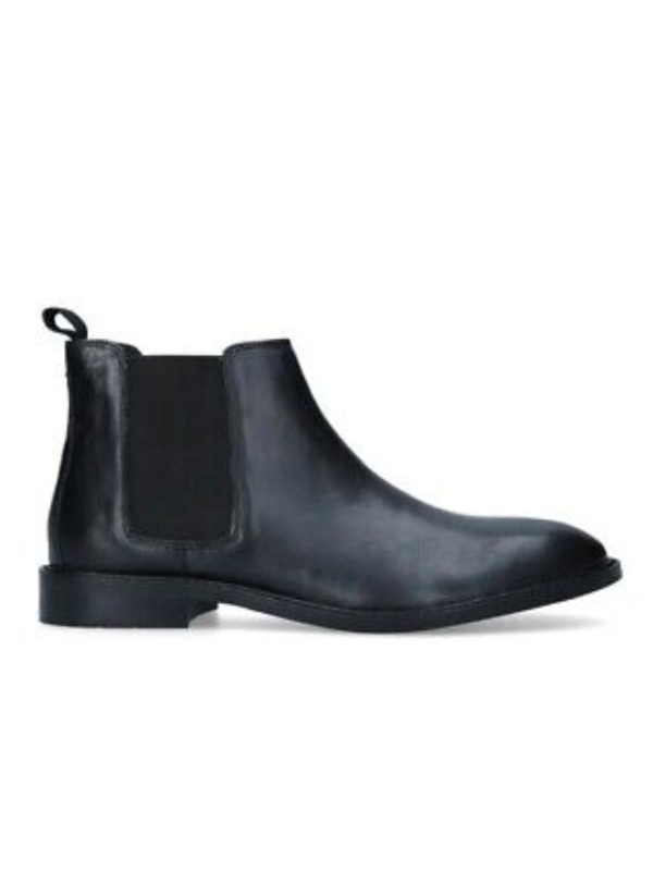 Paolo Vandini Black Chelsea Leather Boots