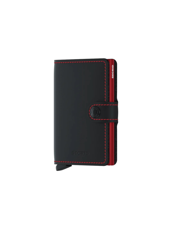 Secrid Black & Red Matt Mini Wallet