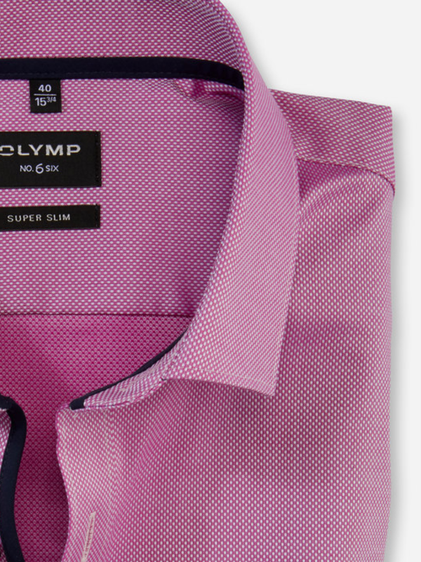 Olymp FUCHSIA Dobby Print Super Slim Shirt