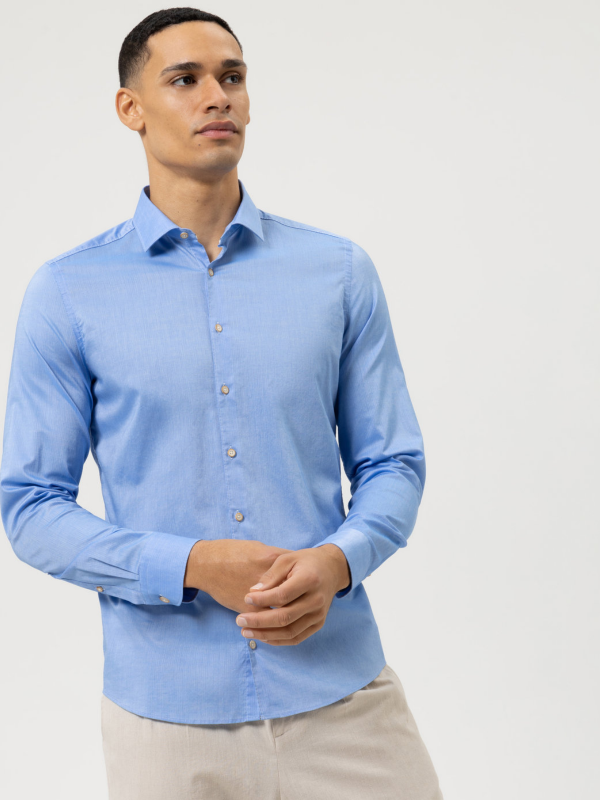Olymp Casual Body Fit Blue Shirt