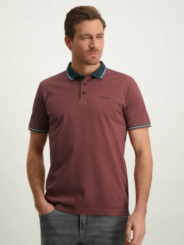 STATE OF ART OLD PINK MERCERIZED POLO