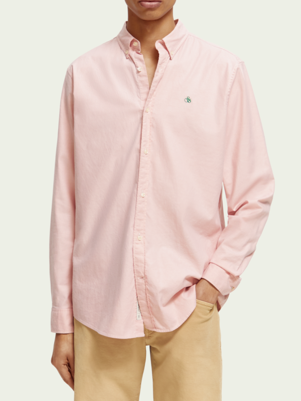 Scotch & Soda Pink Flamingo Oxford Shirt