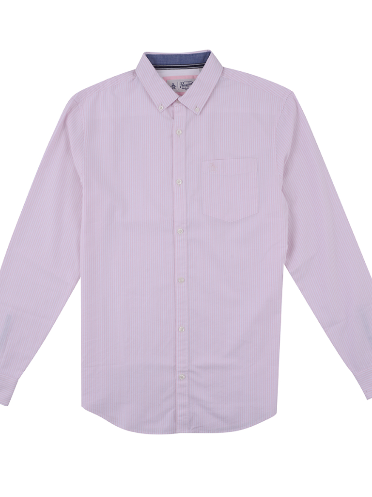 Original Penguin Oxford Pink Pin Stripe Shirt