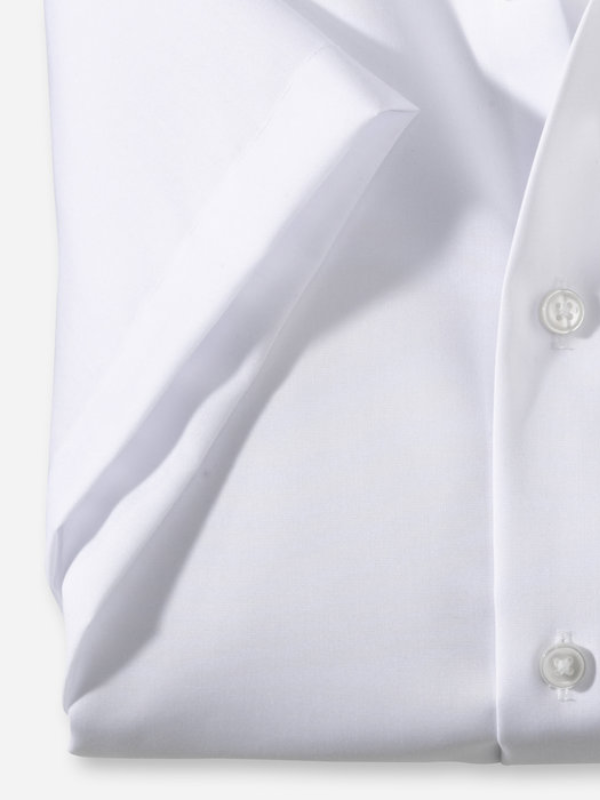 Olymp Modern Fit Short Sleeve White Shirt
