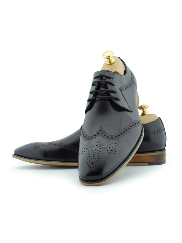 Paolo Vandini Black Leather Shoes