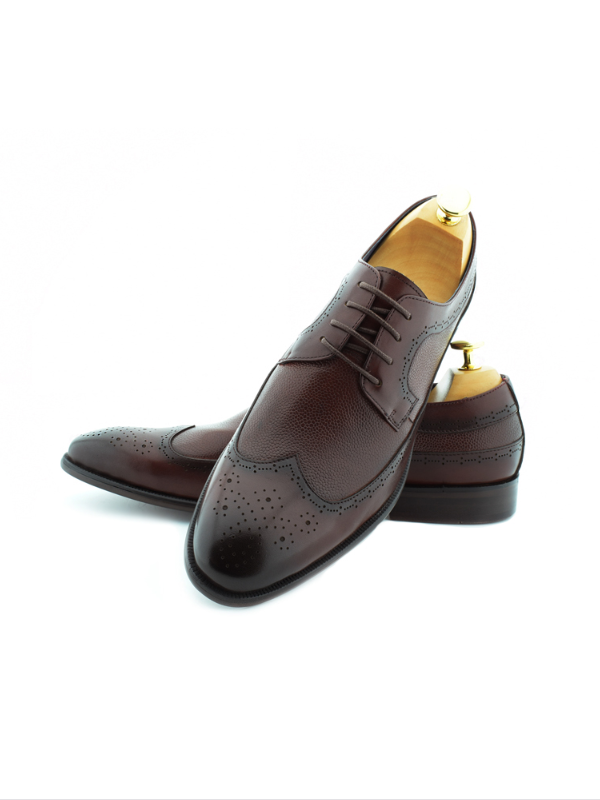 Paolo Vandini Burgundy Derby Shoes