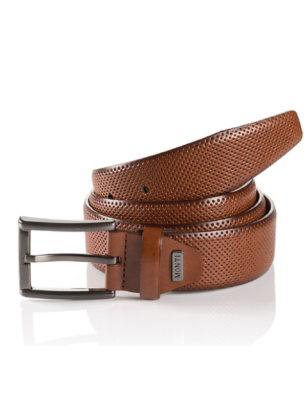 Monti Dublin Cognac Leather Belt