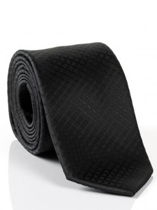Monti Black Embossed Tie