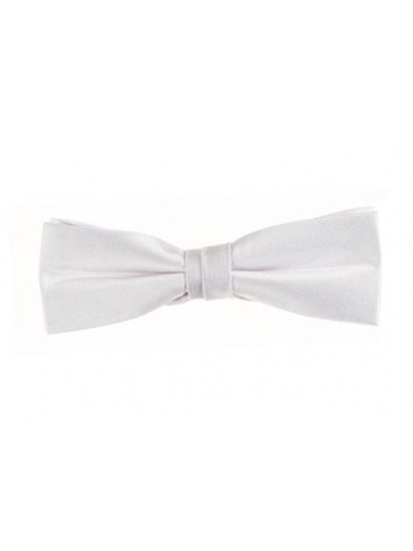 Monti White Silk Bow Tie