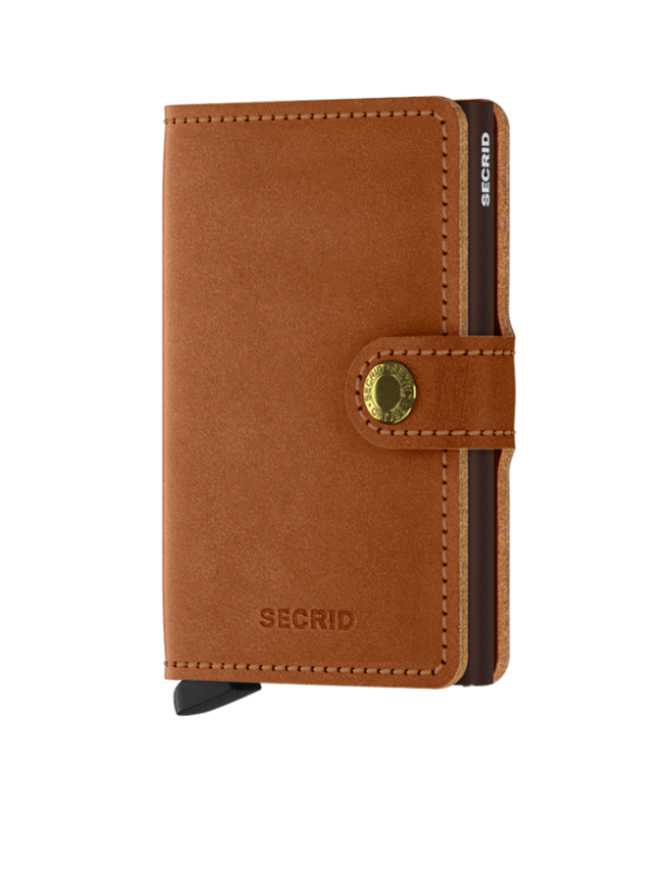 SECRID Cognac Brown Original Mini Wallet