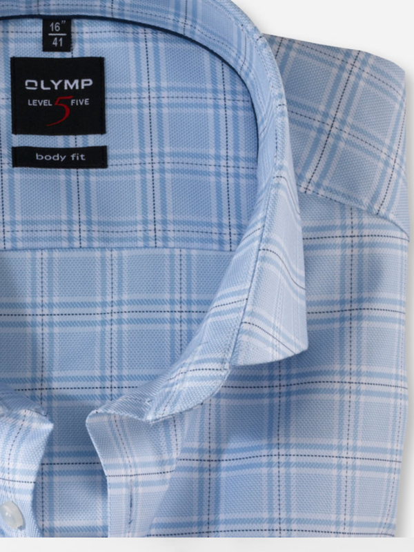 Olymp Blue Body Fit Shirt