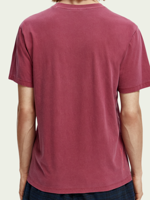 Scotch and Soda Bordeaux Dyed T-Shirt
