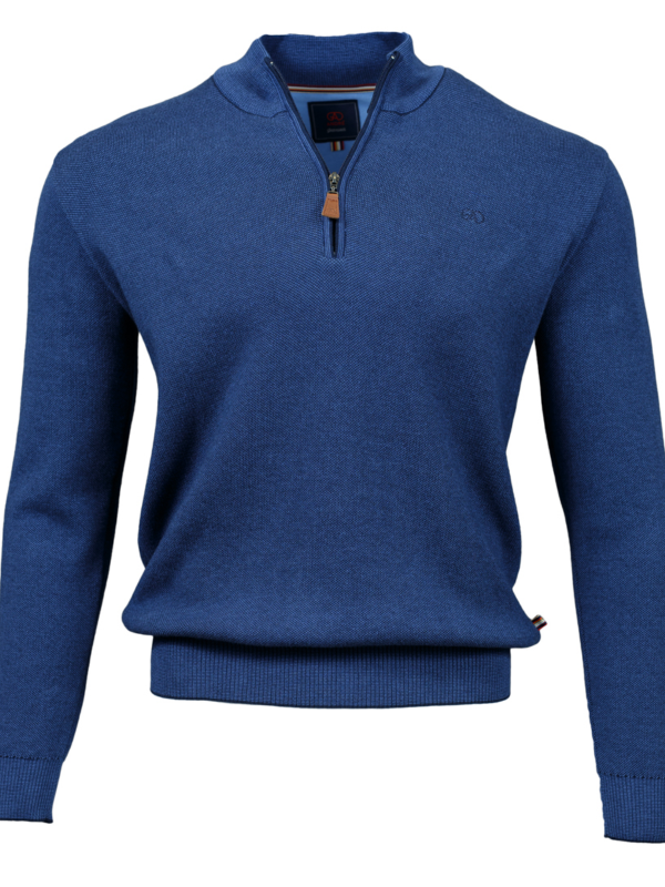 André Clifden Cobalt 1/4 Zip Knit