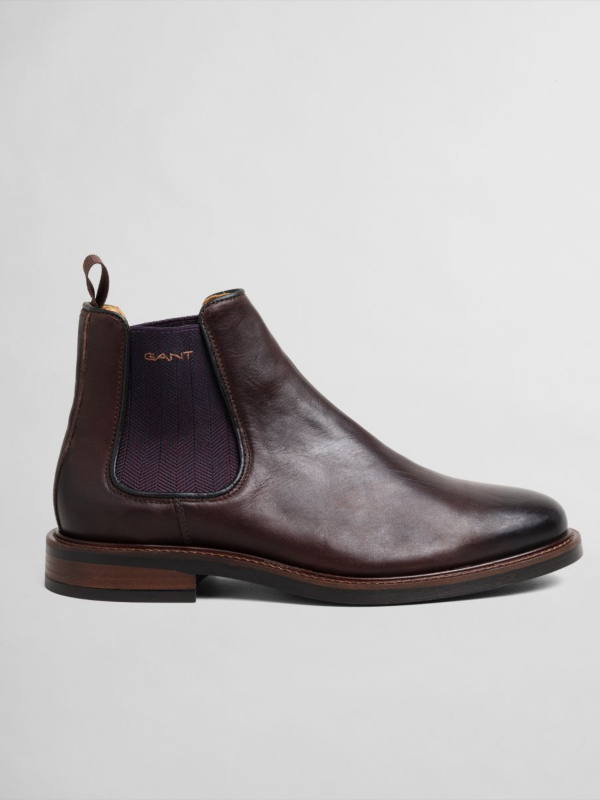 GANT Cognac Leather Chelsea Boot