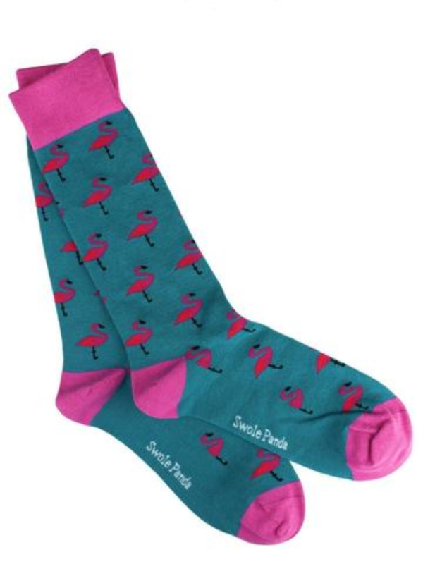 Swole Panda Flamingo Socks
