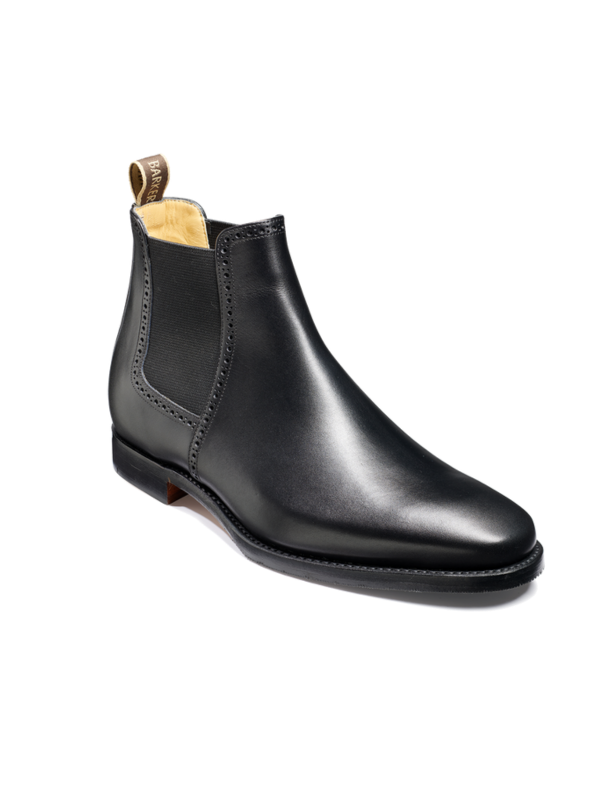 BARKER Hawkin Black Leather Boots