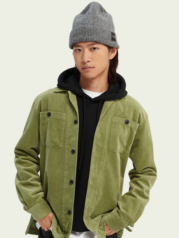 Scotch & Soda Sea Frost Relaxed Fit Cord Overshirt