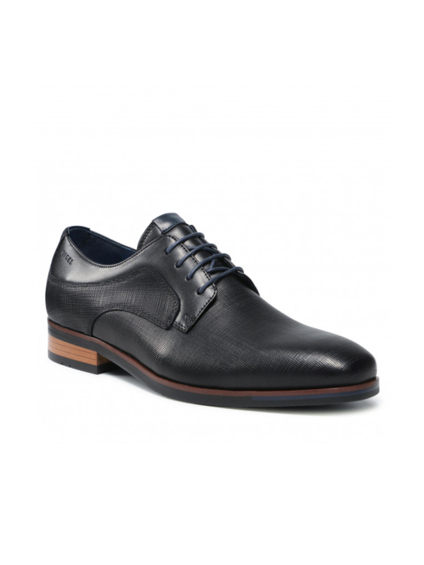 Digel Black Leather Shoes