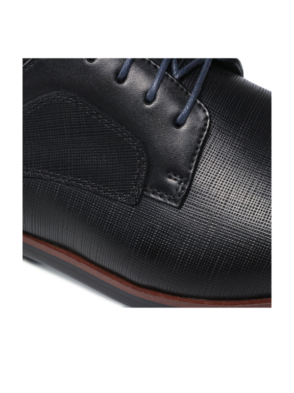 Digel Black Leather Shoes