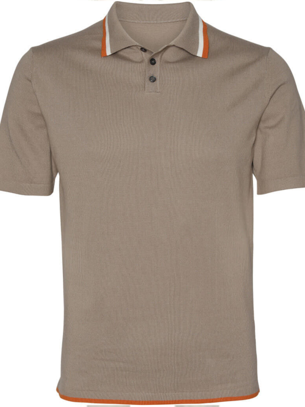 2BLIND2C Cognac Knitted Polo
