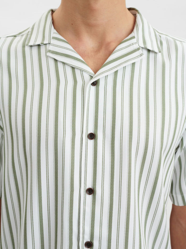 Anerkjendt Short Sleeve Stripe Shirt