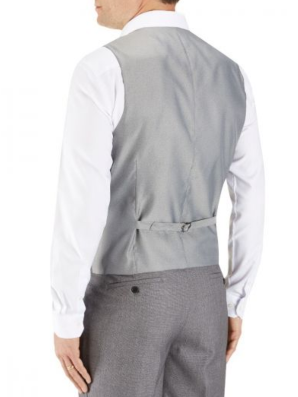 Skopes Harcourt Silver Double Breasted Waistcoat