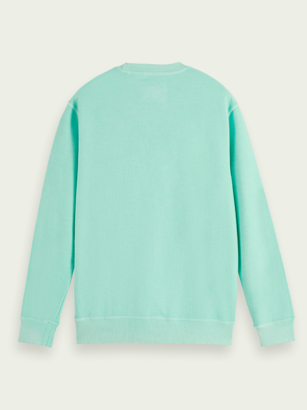 Scotch & Soda Smash Mint Garment-Dyed Sweatshirt