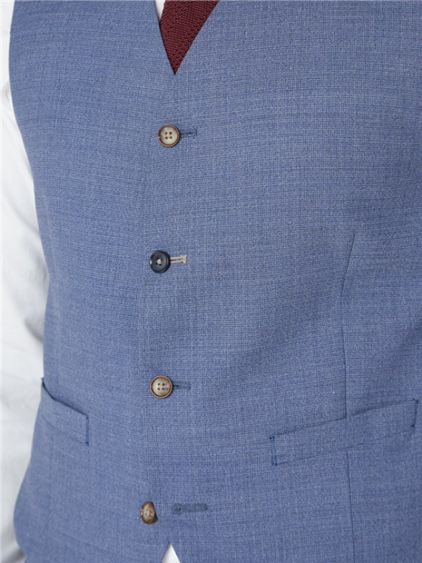 Gibson London Blue Waistcoat