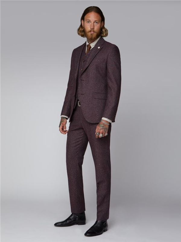Gibson London Berry Speckle Blazer