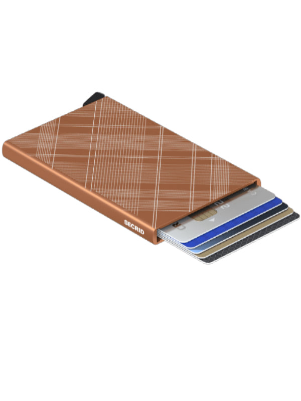 SECRID Rust Laser Tartan Card Protector