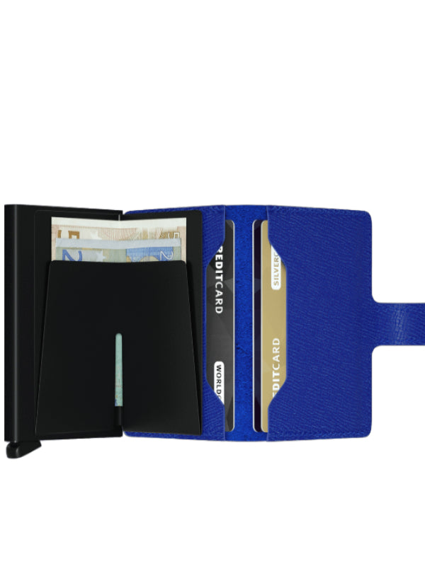 Secrid Crisple Blue-Black Mini Wallet