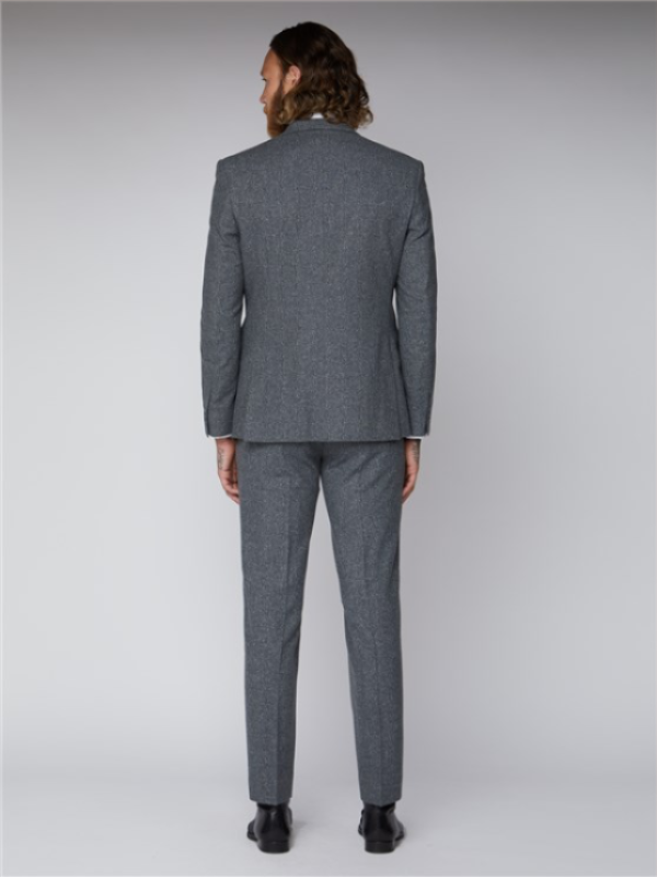 Gibson London Grey Tweed Trousers