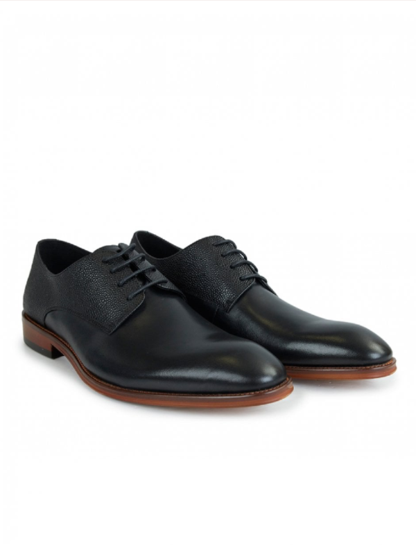 Paolo Vandini Black Lace Up Shoe
