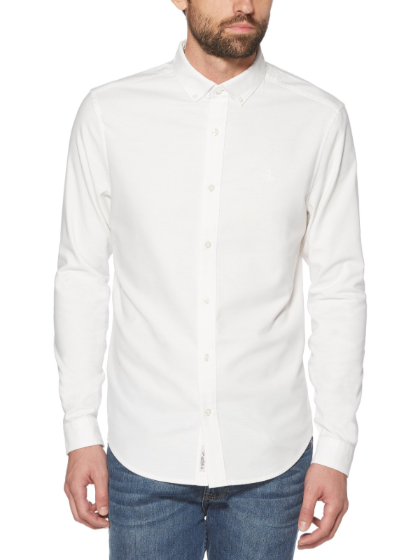 Original Penguin White Oxford Long Sleeve Shirt