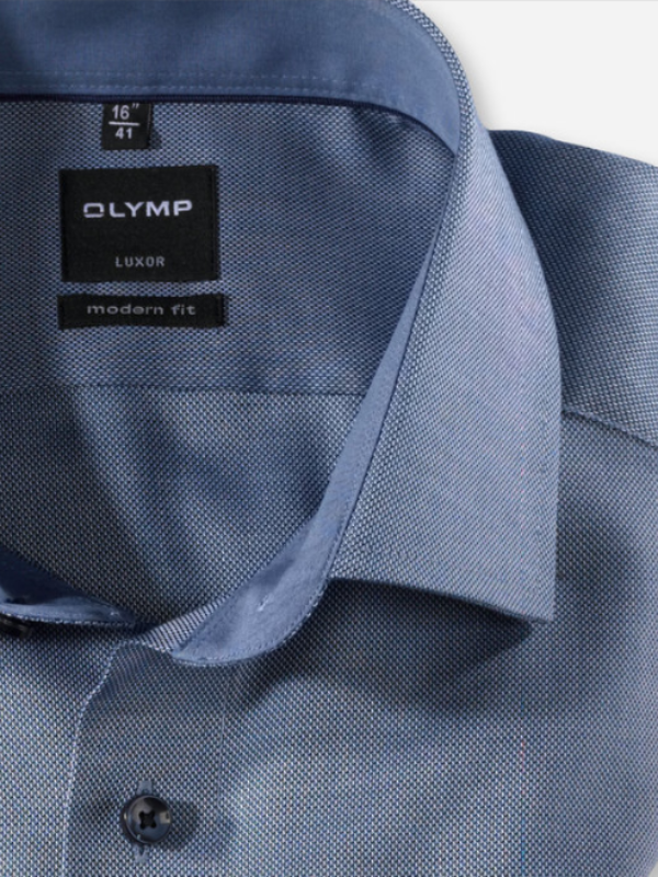 Olymp Dark Blue Modern Fit Shirt