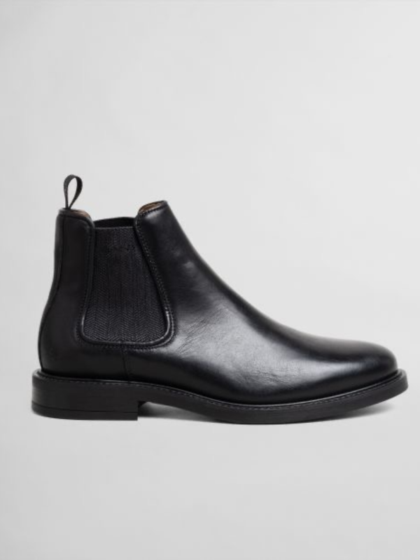GANT Black Leather Chelsea Boot