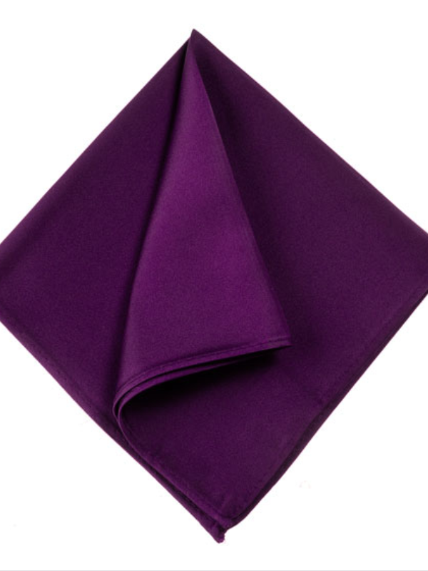 Monti Purple Silk Pocket Square