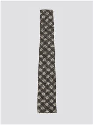 Gibson London Grey Gingham Tie