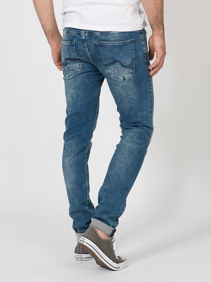 Faded Jeans West Menswear Wolf Petrol & – Skinny Industries